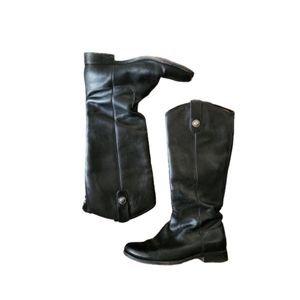 Frye knee high black leather Melissa riding equestrian boots 6